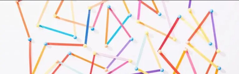 WHITE BACKGROUND WITH LINES OF DIFFERENT COLORS