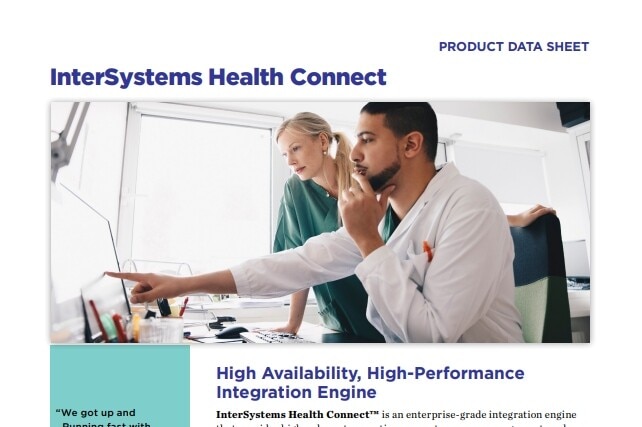 InterSystems Health Connect cover