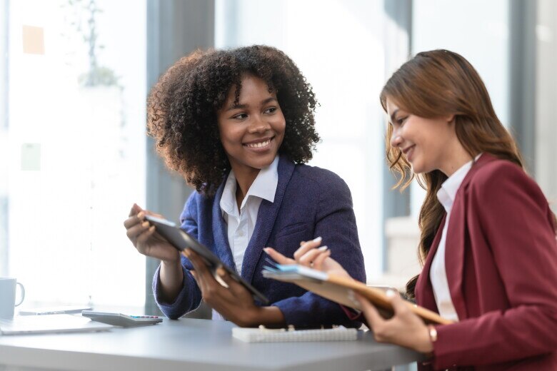 Business women in a meeting