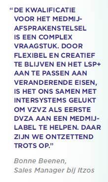 quote from Bonne Beenen, Sales Manager bij Itzos