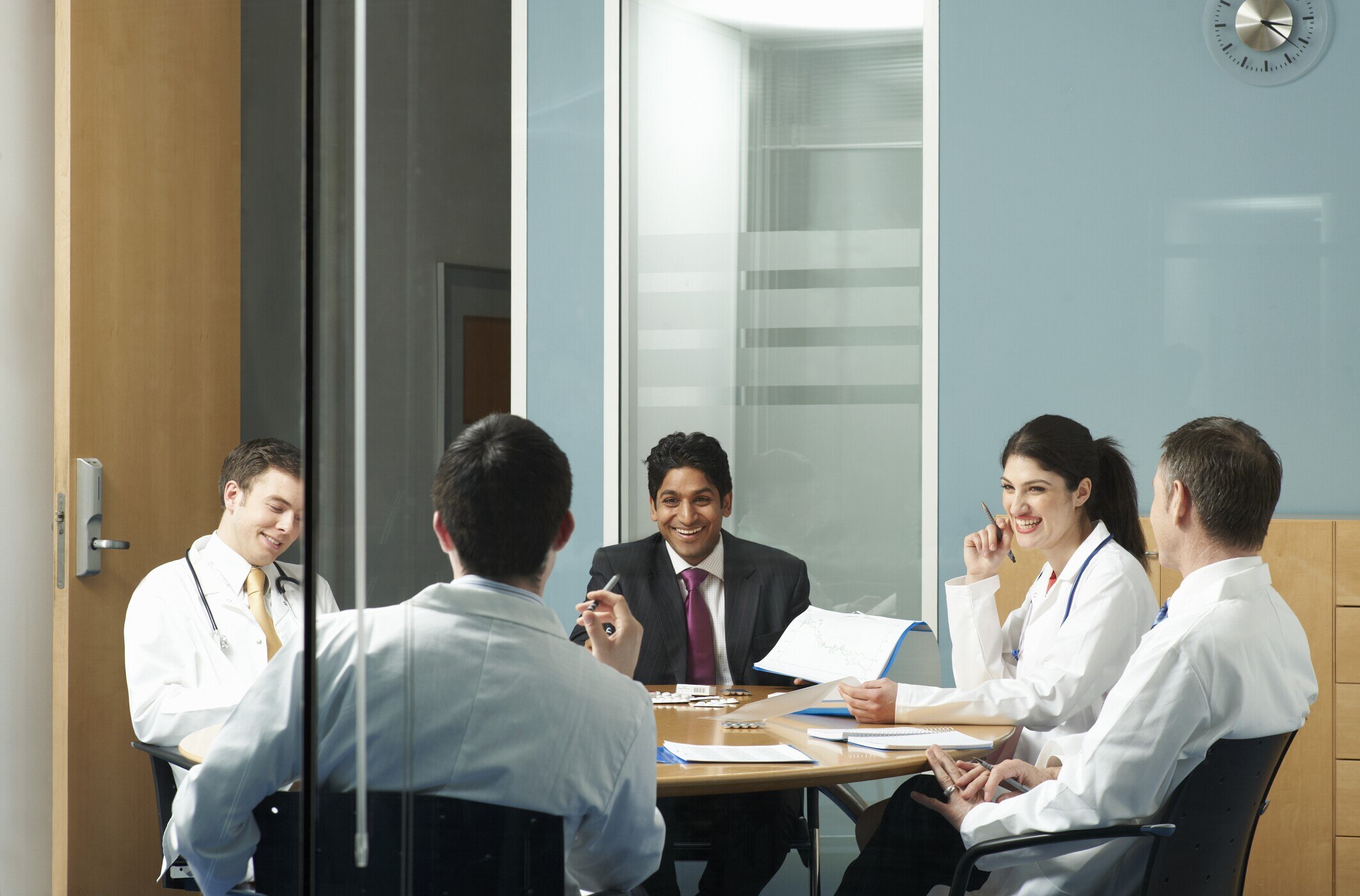 Doctors having a meeting