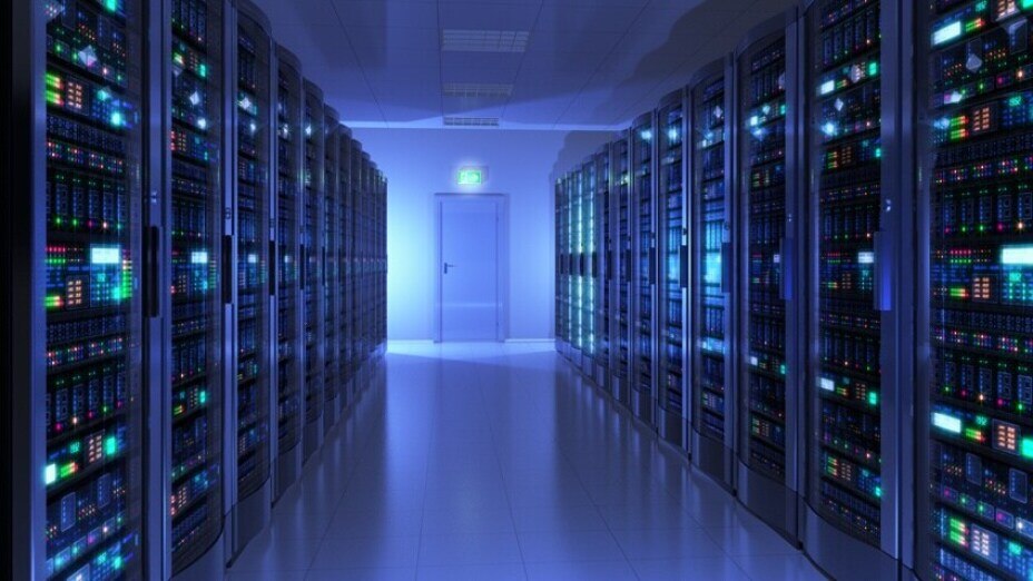 server room with blue overtones