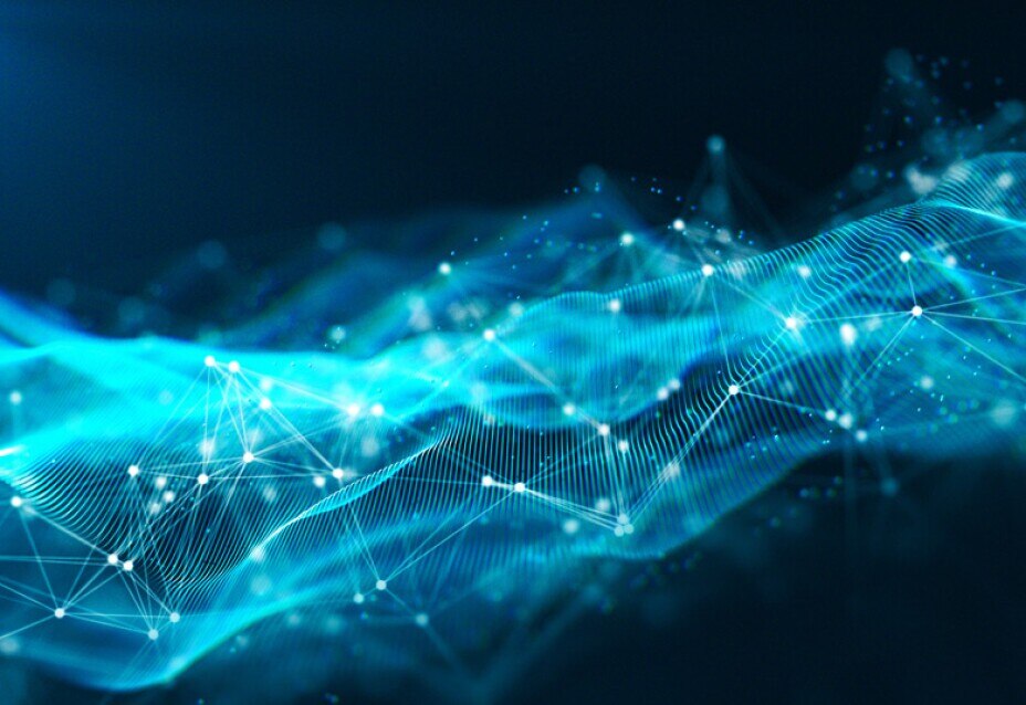 abstract image of data points in a data cloud