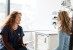 female provider talking to female patient