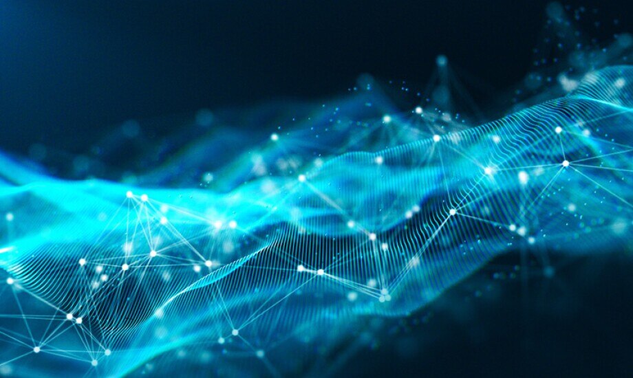 abstract image of data points in a data cloud