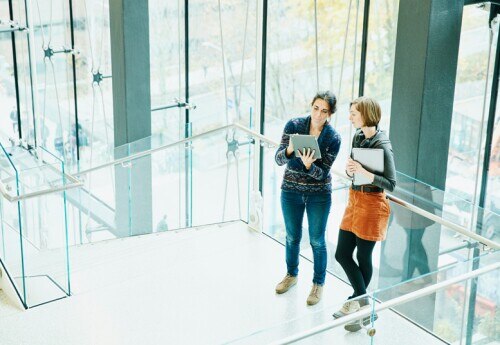 women working together in office setting