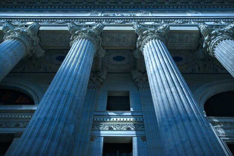 front of government building