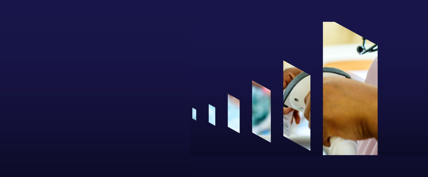 Nurse scanning a medication barcode