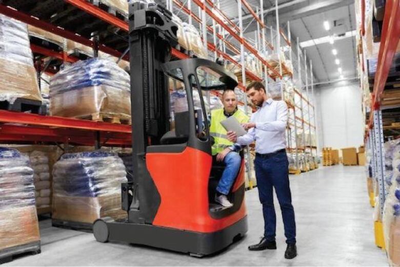 people in a warehouse