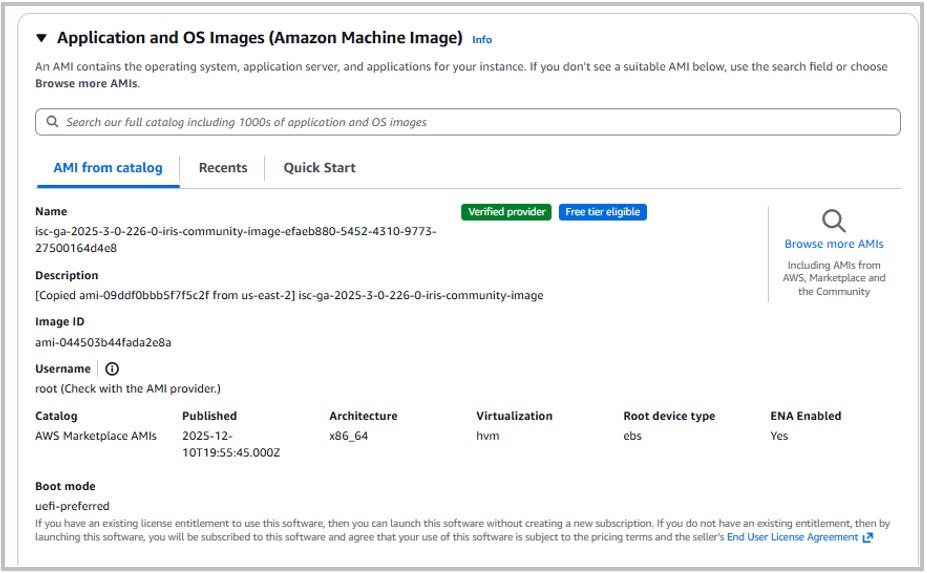 Screenshot of EC2 Console Application and OS Images Option
