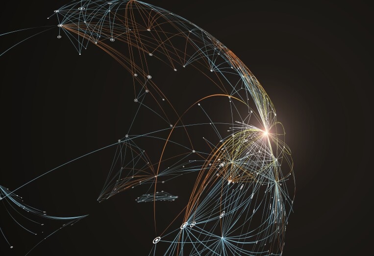abstract image depicting data connections