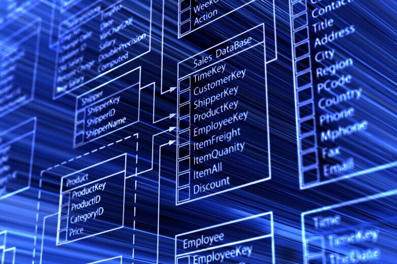abstract depiction of a database