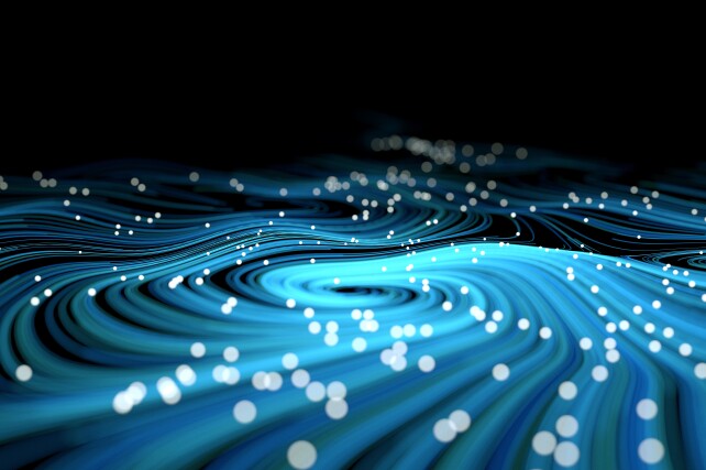 abstract image of swirling blue light