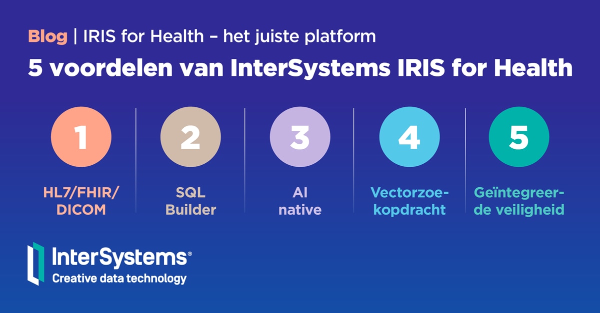 5 voordelen van InterSystems IRIS for Health