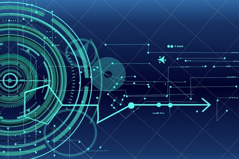 abstract geometric and mechanical shapes