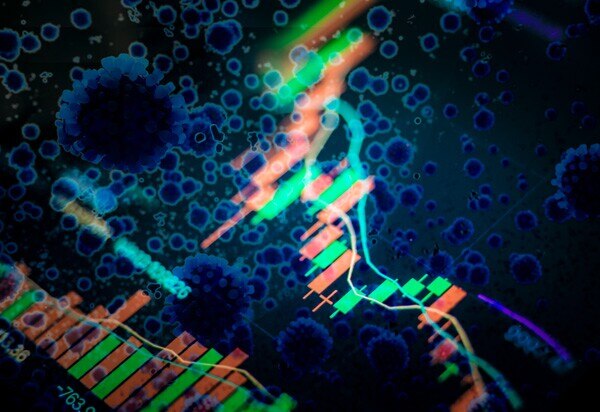 abstract data displayed on a screen