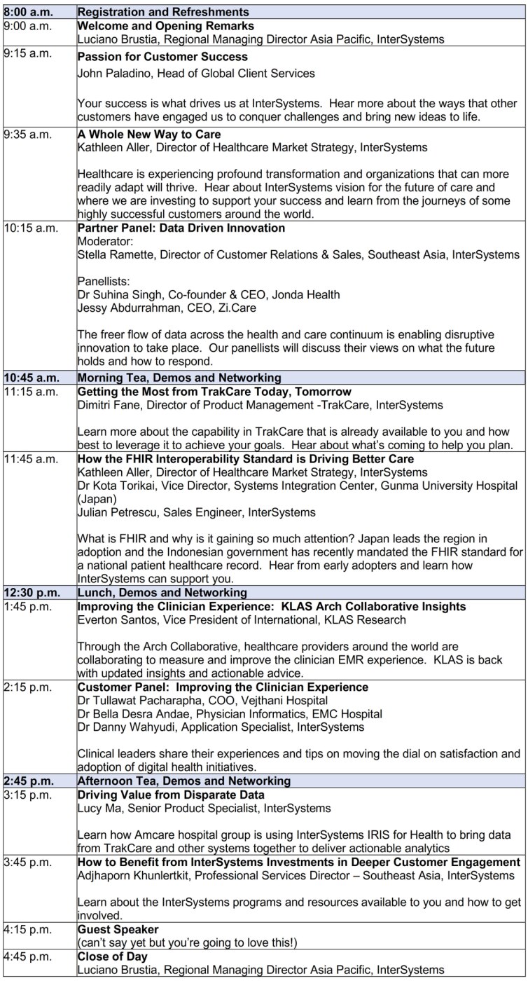 Aisa Healthcare Summit Agenda, July25, cn version