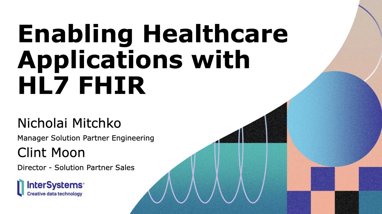 Enabling Healthcare Applications with FHIR webinar thumb