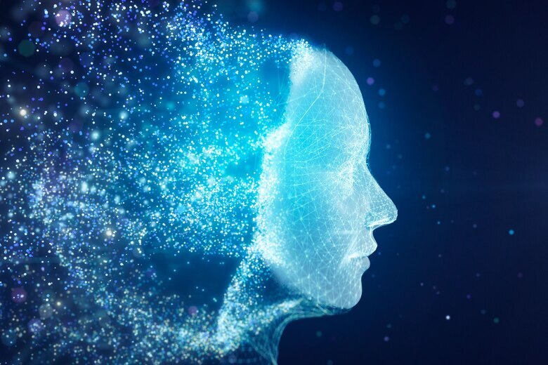 illustration showing data points and the mind