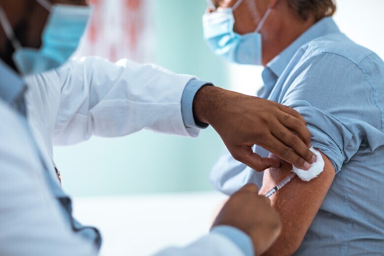 patient receiving a vaccine