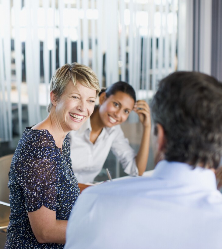 Business people working together in conference room