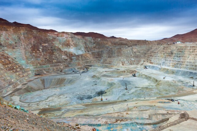 Open Pit Copper Mine in Chile