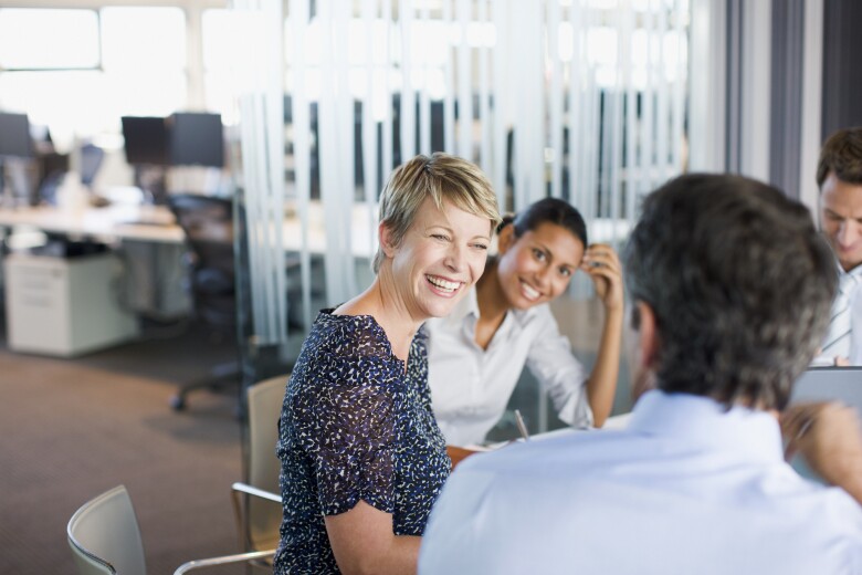 Business people working together in conference room