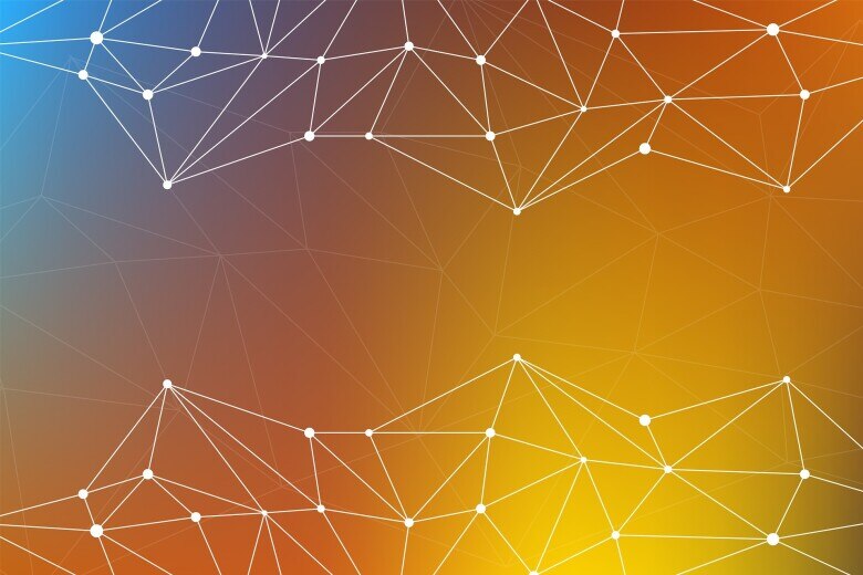 network of points connected by lines forming an abstract geometric pattern