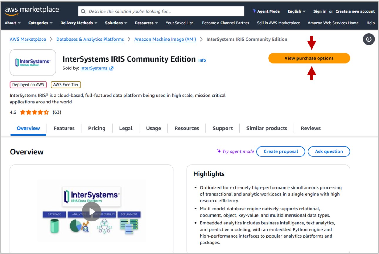 aws intersystems iris community