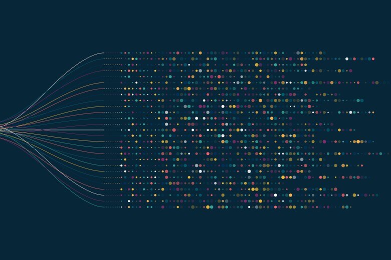 Big data visualization. Social network, financial analysis of complex databases.